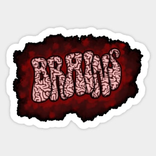 Brains Sticker
